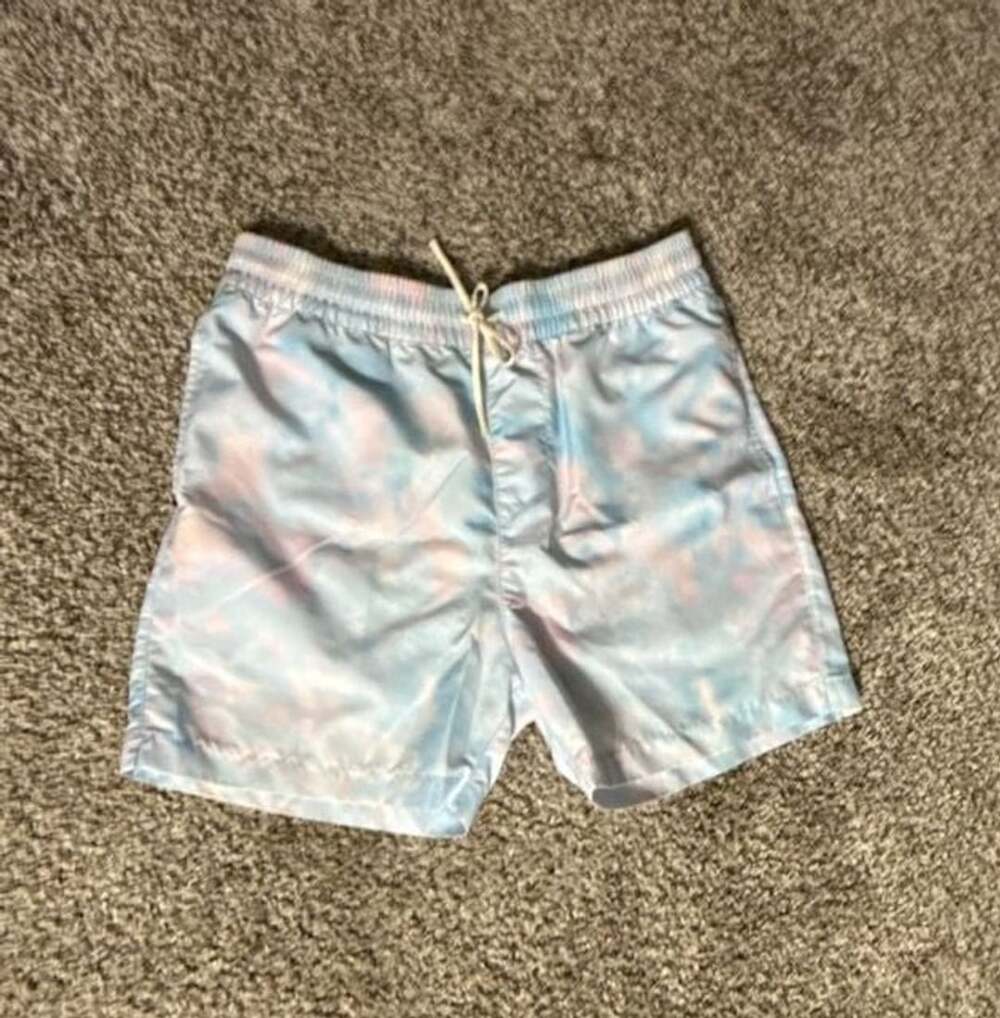 Summersalt Swim Shorts Size S Blue Pink Tie Dye